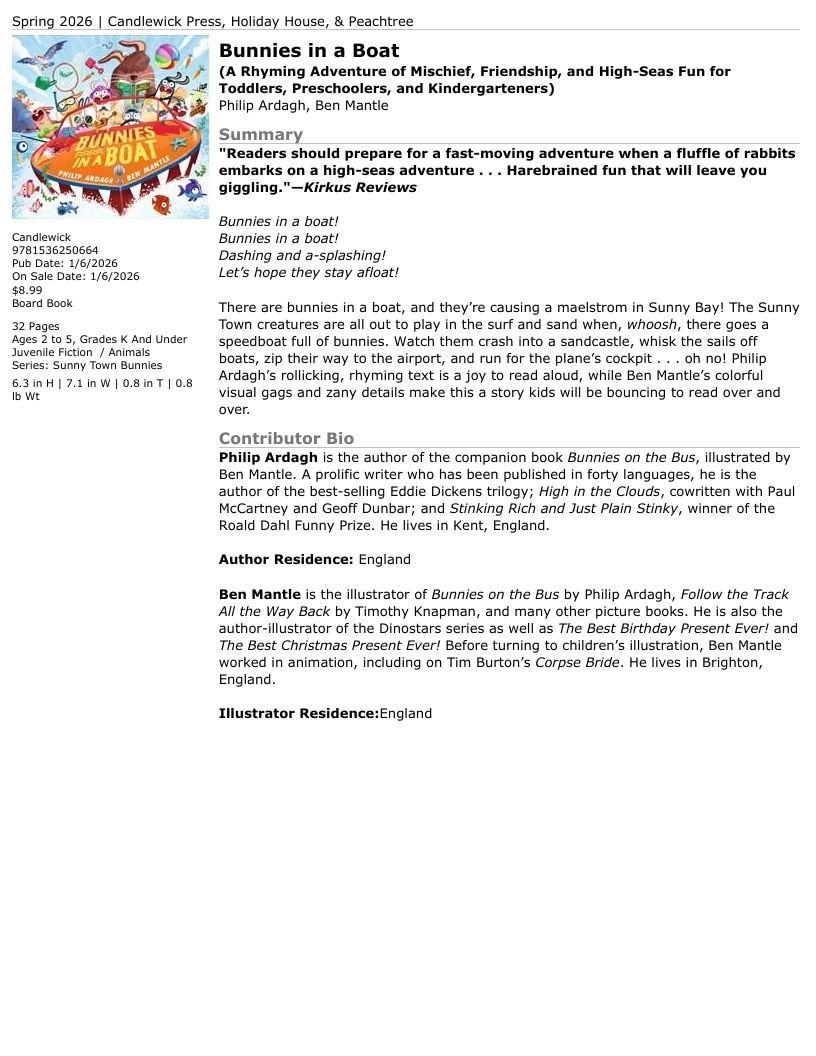 Candlewick Press Spring Books Catalog Weekly Ad January 1 - December 31, 2026