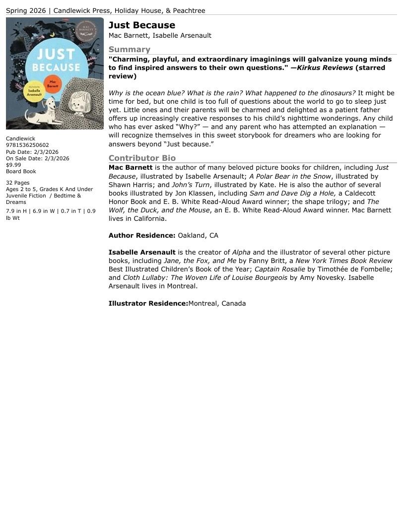 Candlewick Press Spring Books Catalog Weekly Ad January 1 - December 31, 2026