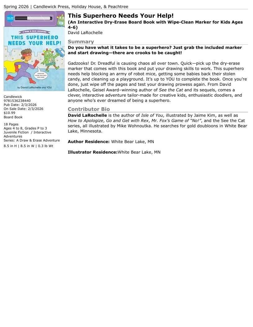 Candlewick Press Spring Books Catalog Weekly Ad January 1 - December 31, 2026