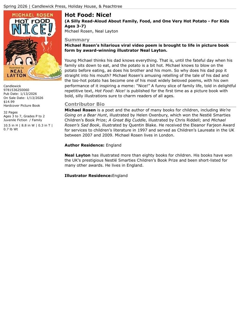 Candlewick Press Spring Books Catalog Weekly Ad January 1 - December 31, 2026