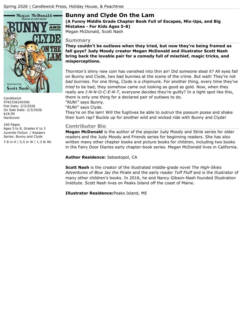 Candlewick Press Spring Books Catalog Weekly Ad January 1 - December 31, 2026