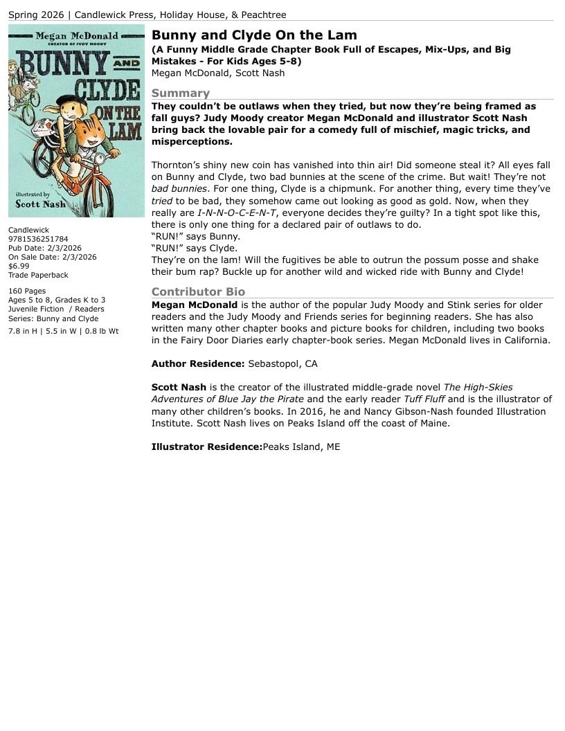 Candlewick Press Spring Books Catalog Weekly Ad January 1 - December 31, 2026