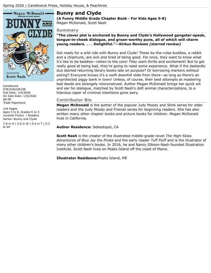 Candlewick Press Spring Books Catalog Weekly Ad January 1 - December 31, 2026