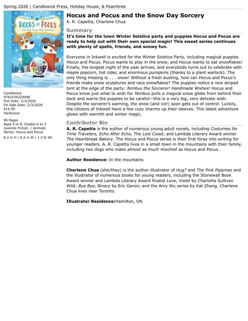 Candlewick Press Spring Books Catalog Weekly Ad January 1 - December 31, 2026