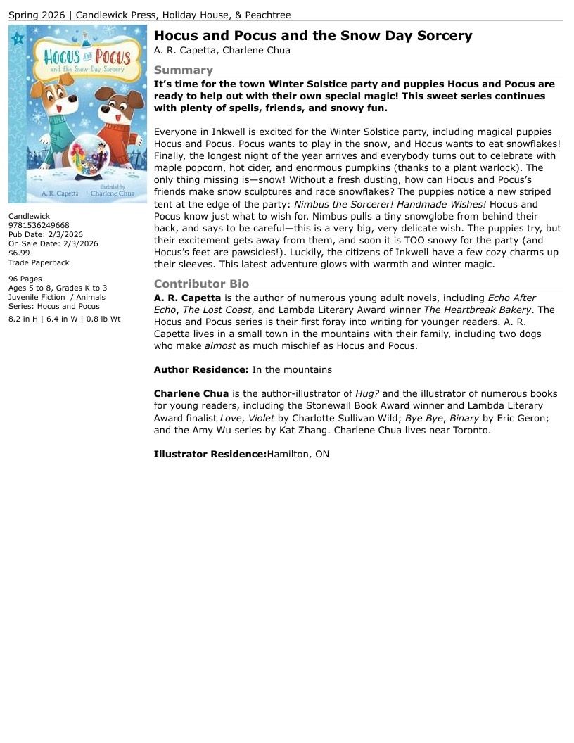 Candlewick Press Spring Books Catalog Weekly Ad January 1 - December 31, 2026