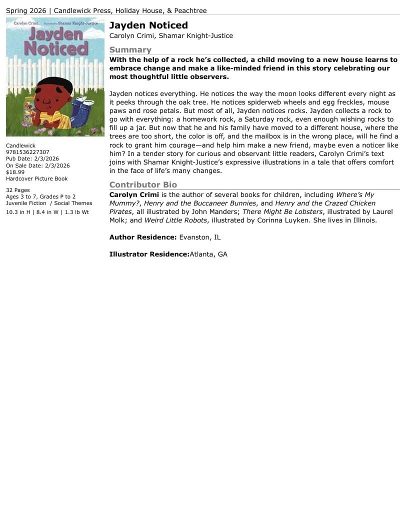Candlewick Press Spring Books Catalog Weekly Ad January 1 - December 31, 2026