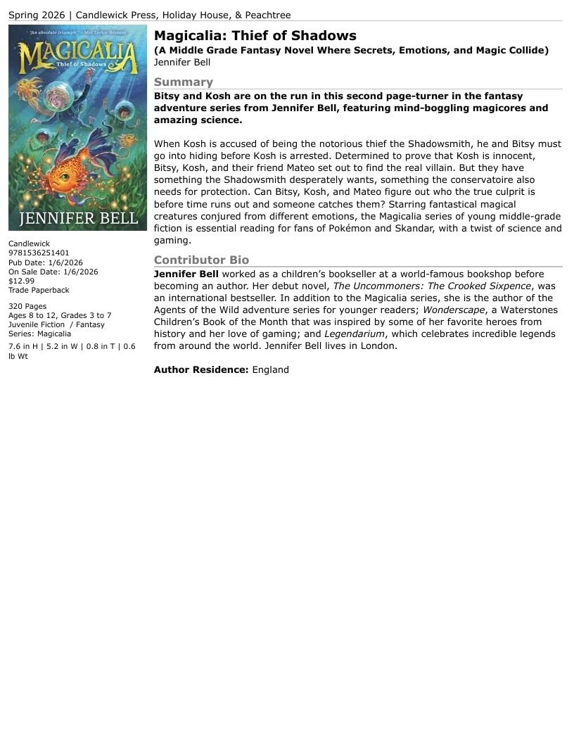 Candlewick Press Spring Books Catalog Weekly Ad January 1 - December 31, 2026