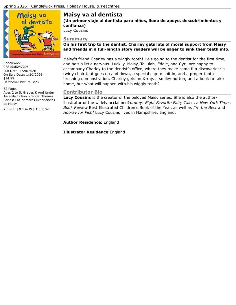 Candlewick Press Spring Books Catalog Weekly Ad January 1 - December 31, 2026