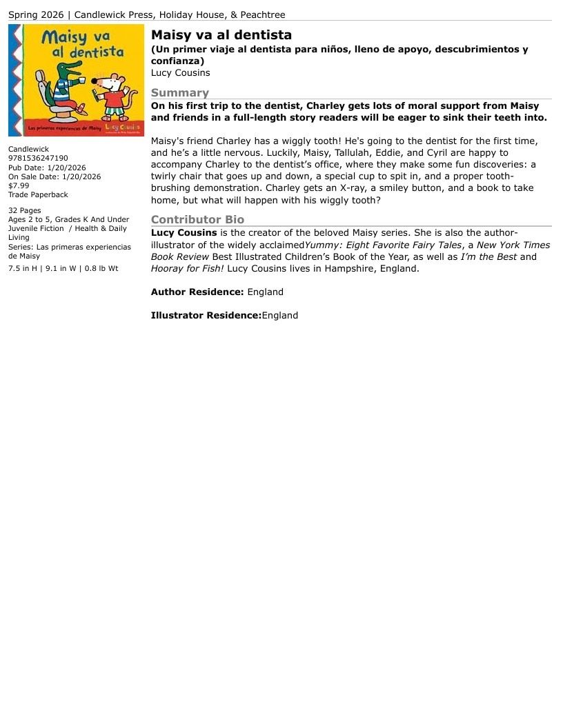 Candlewick Press Spring Books Catalog Weekly Ad January 1 - December 31, 2026