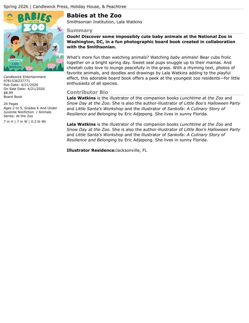 Candlewick Press Spring Books Catalog Weekly Ad January 1 - December 31, 2026