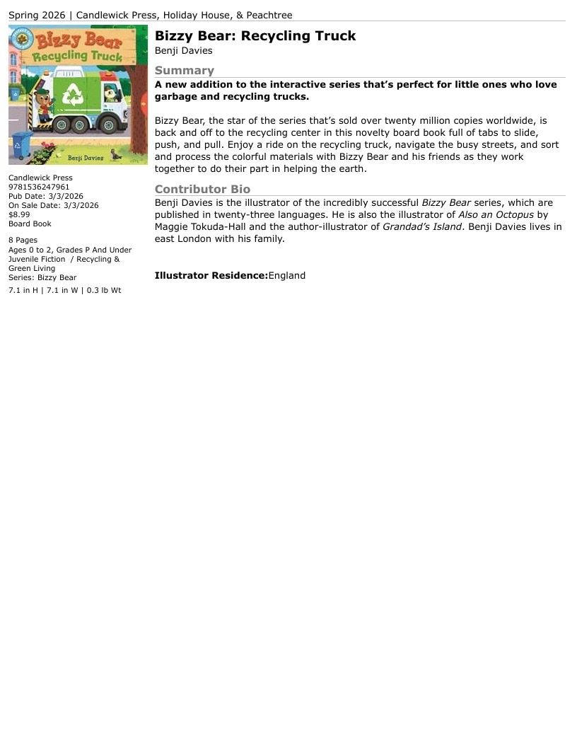 Candlewick Press Spring Books Catalog Weekly Ad January 1 - December 31, 2026