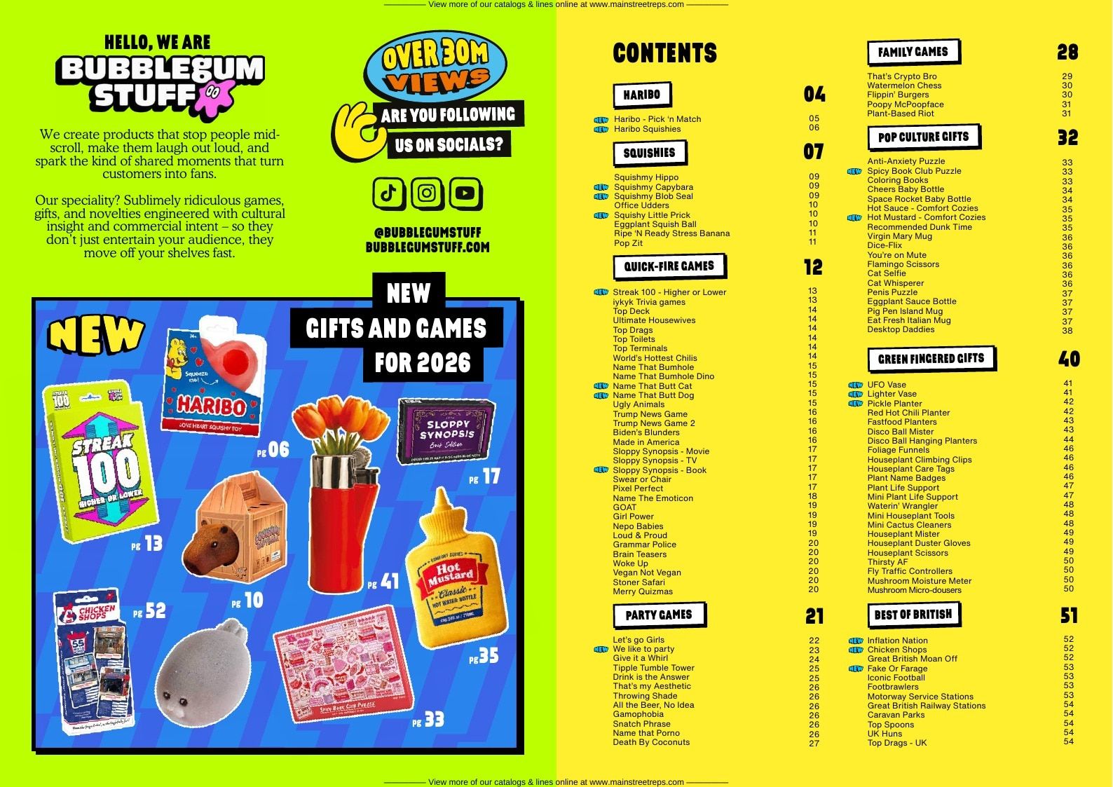 Bubblegum Stuff Fall and Winter Novelty Gifts Catalog Weekly Ad January 1 - December 31, 2026
