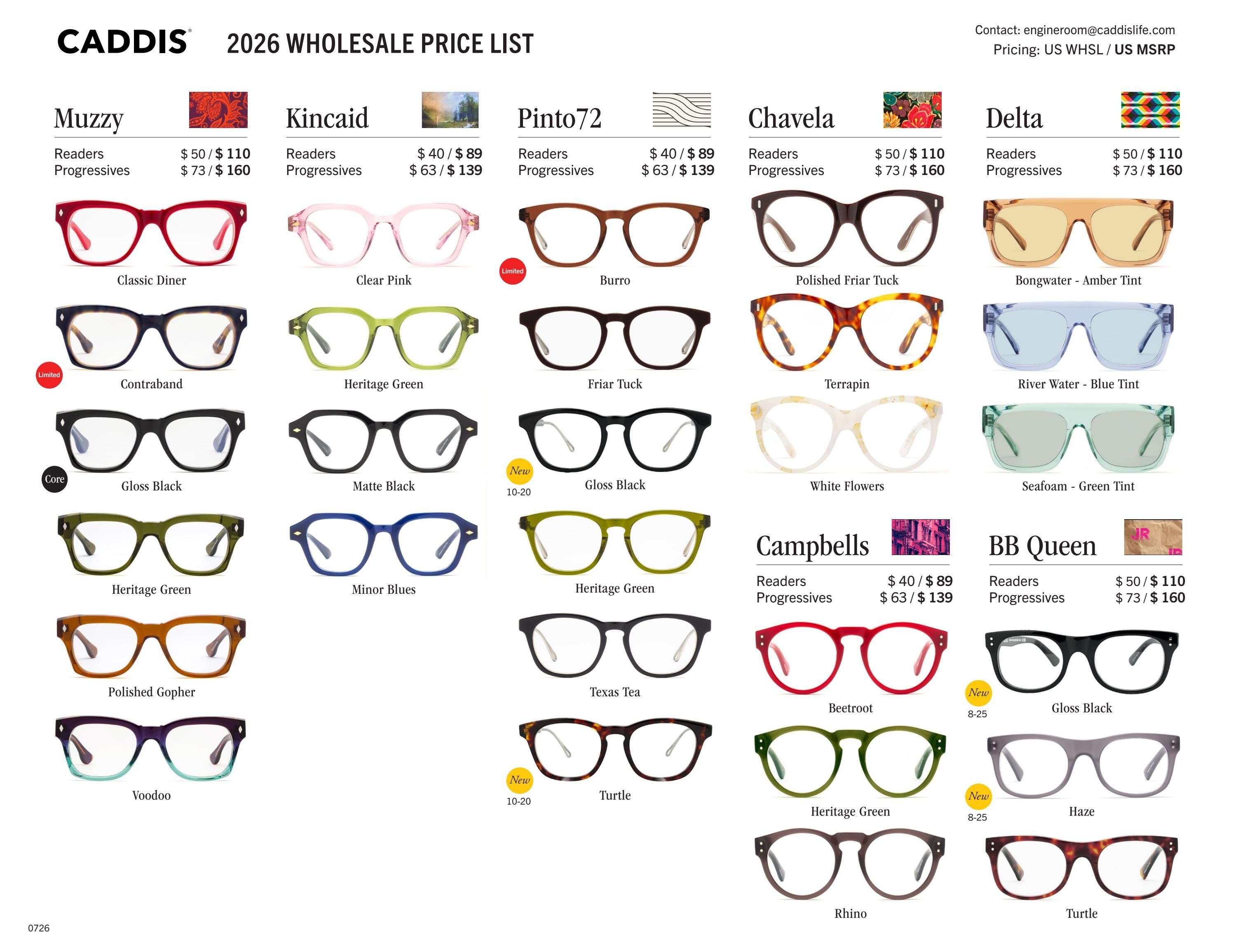 Caddis August Eyewear Catalog Weekly Ad January 1 - December 31, 2026