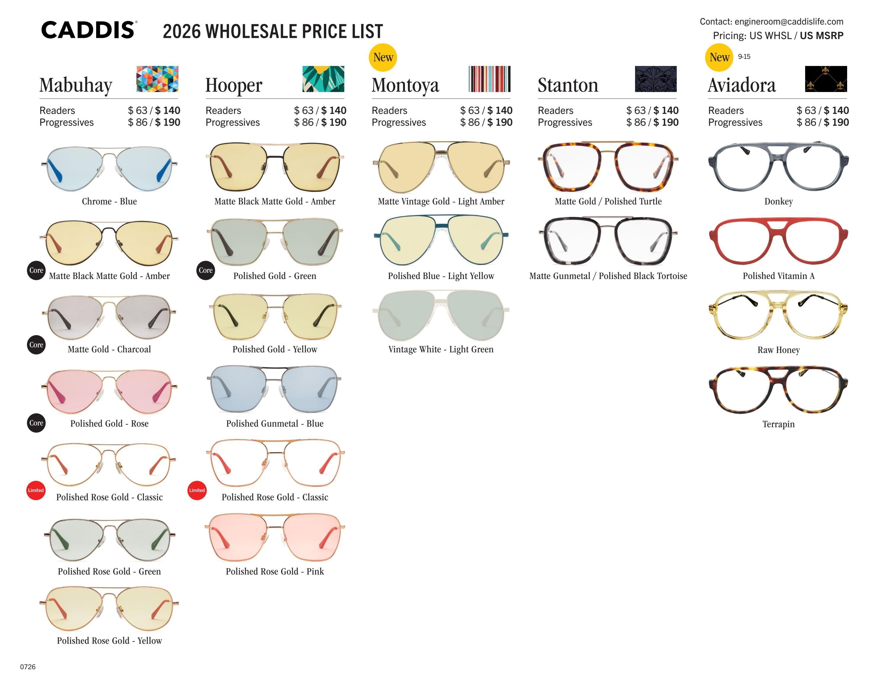 Caddis August Eyewear Catalog Weekly Ad January 1 - December 31, 2026