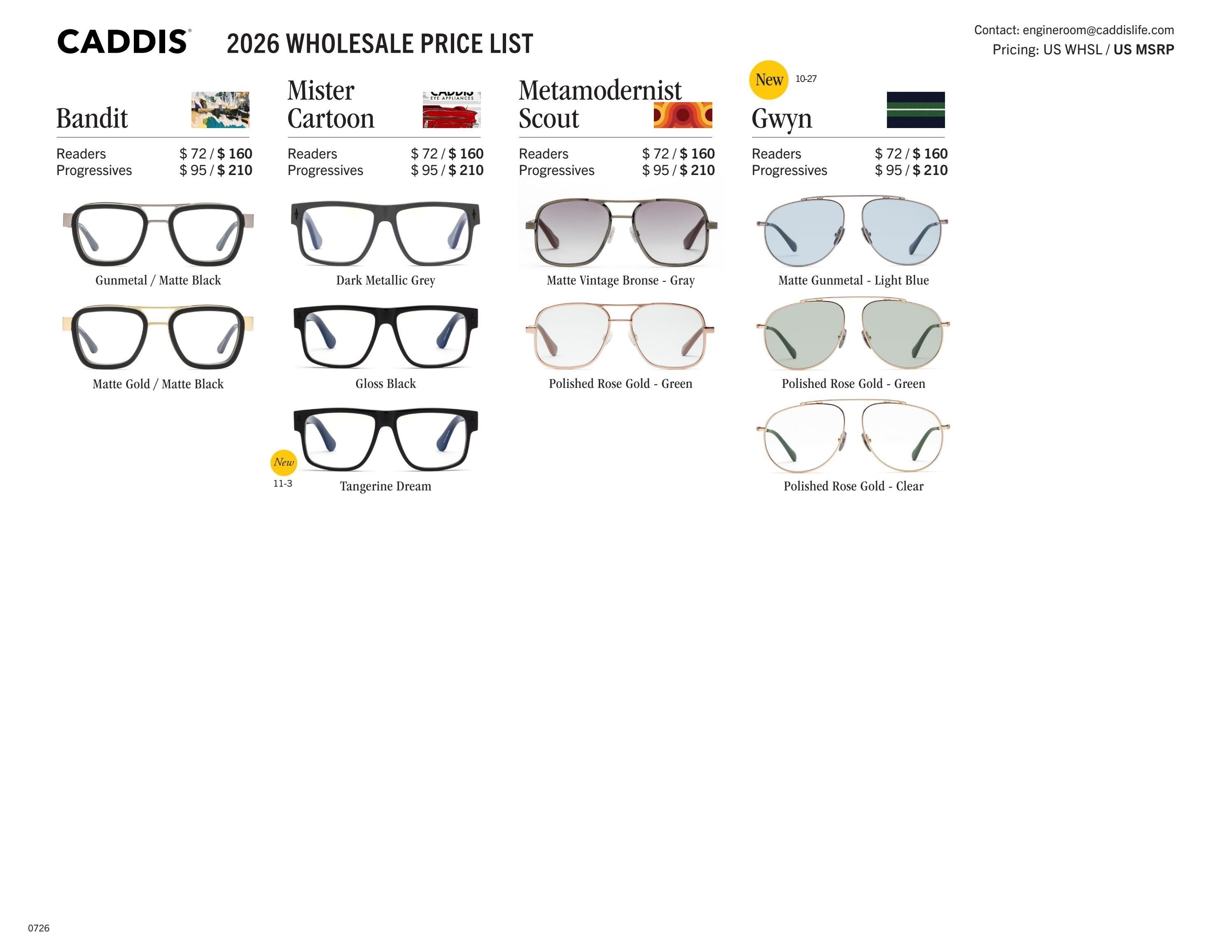 Caddis August Eyewear Catalog Weekly Ad January 1 - December 31, 2026