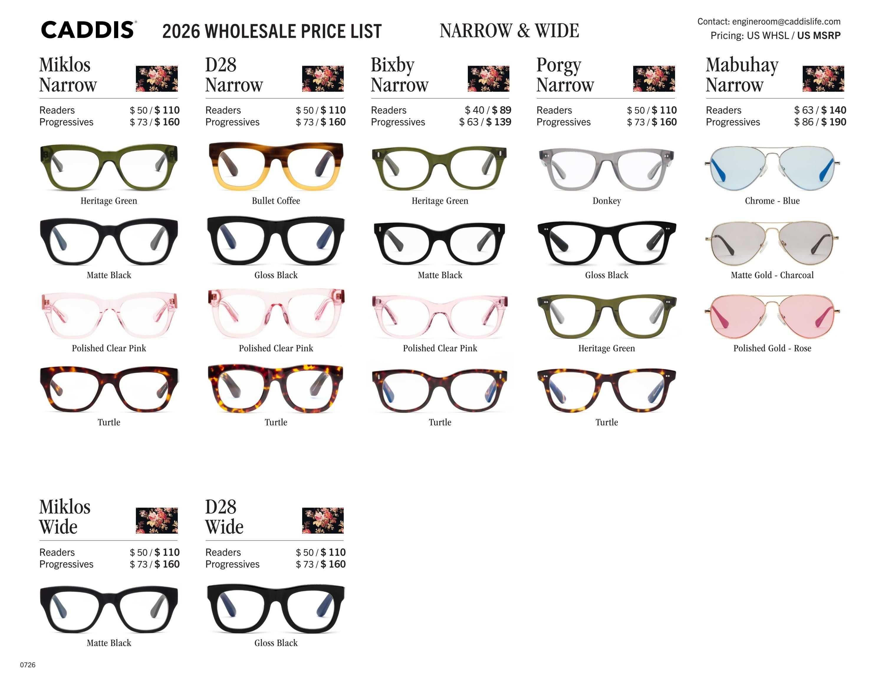 Caddis August Eyewear Catalog Weekly Ad January 1 - December 31, 2026
