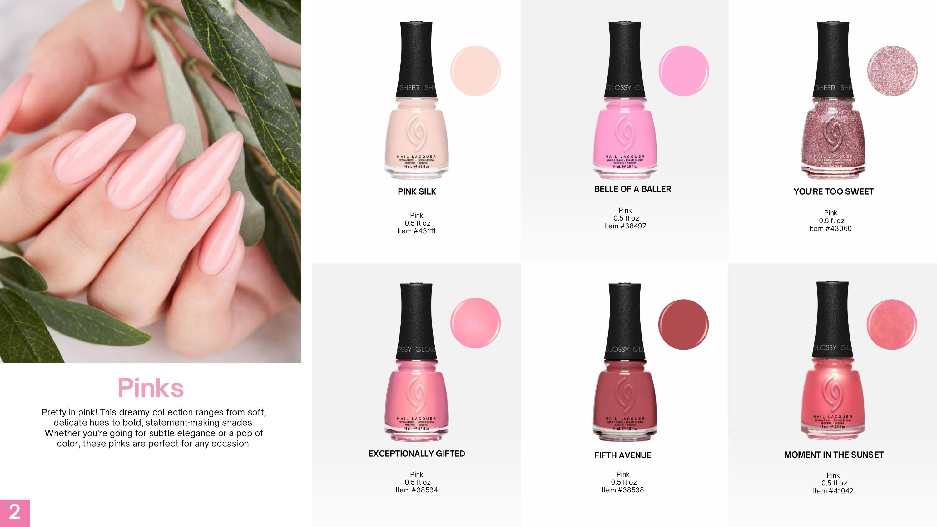 China Glaze Nail Color Catalog Weekly Ad January 1 - December 31, 2026