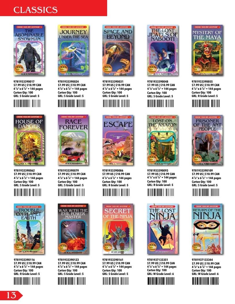 Choose Your Own Adventure Interactive Books Catalog Weekly Ad January 1 - December 31, 2026