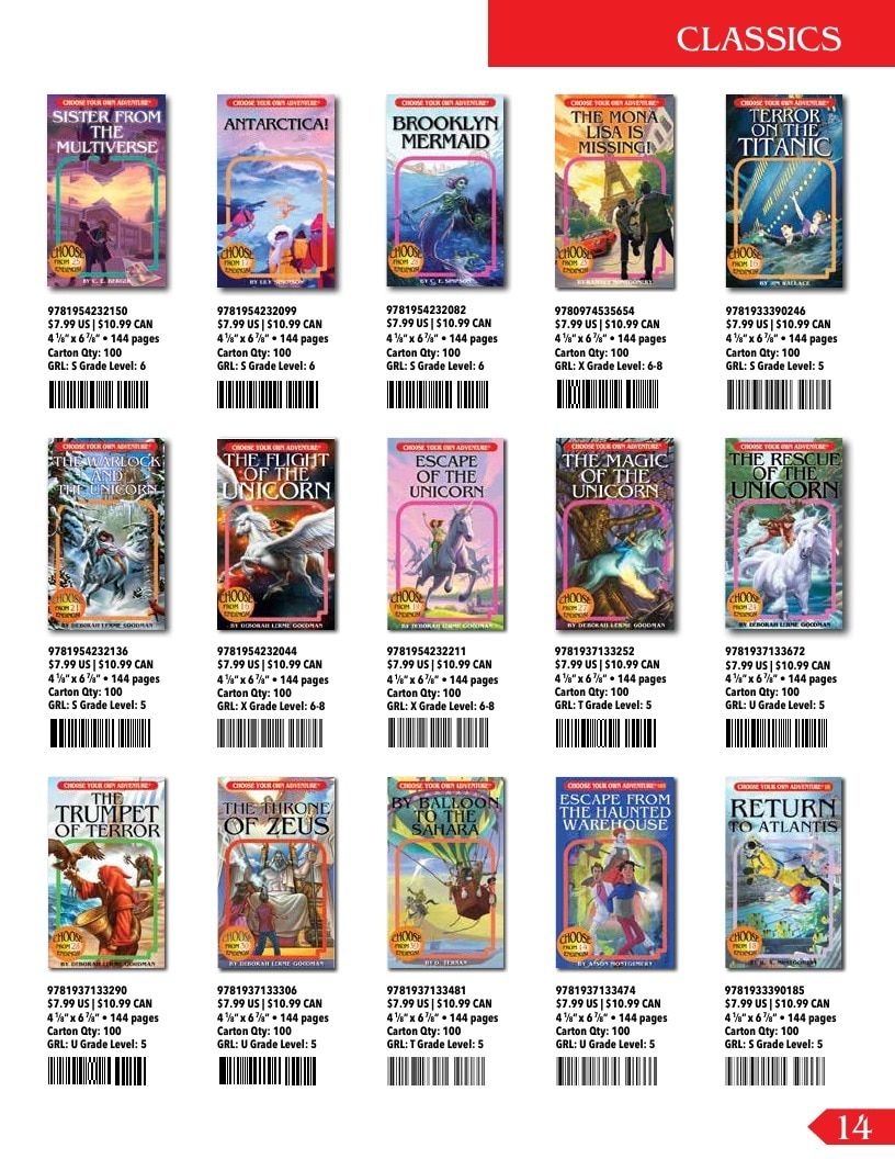 Choose Your Own Adventure Interactive Books Catalog Weekly Ad January 1 - December 31, 2026