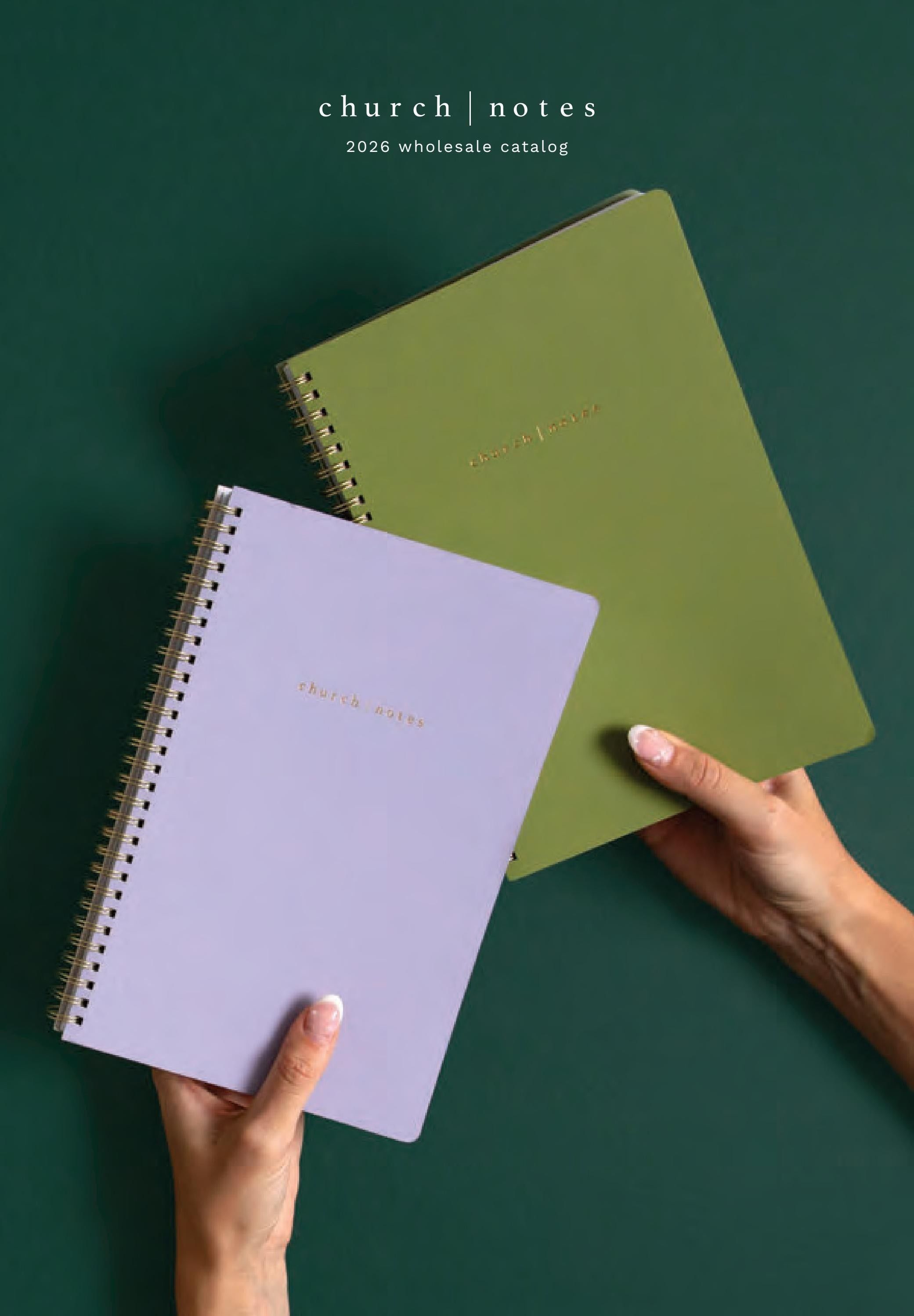 Church Notes Stationery Catalog Weekly Ad January 1 - December 31, 2026