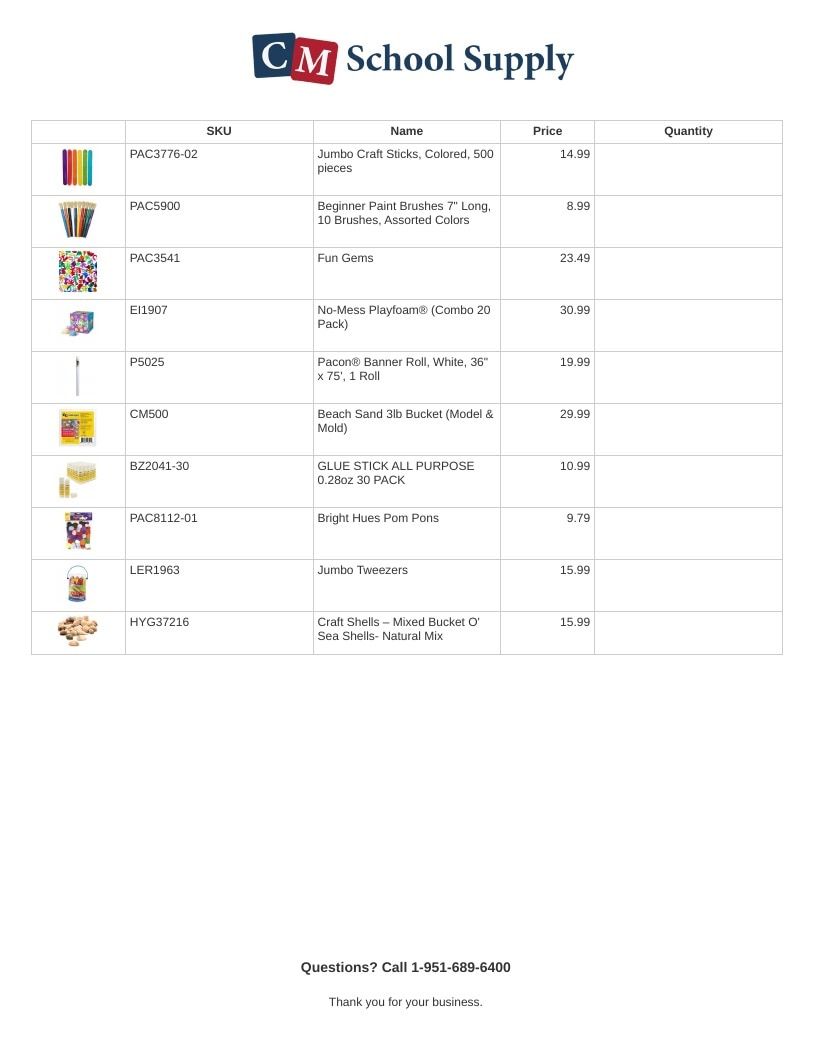 CM School Supply School Consumables Catalog Weekly Ad January 1 - December 31, 2026