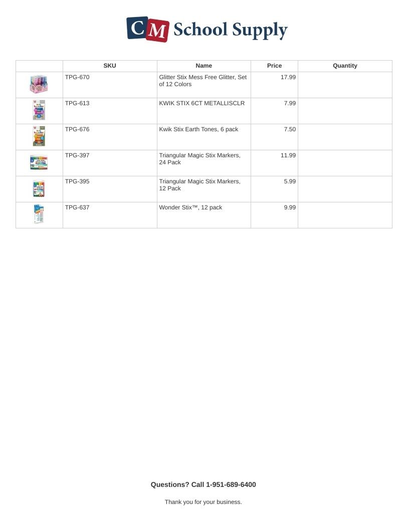 CM School Supply School Consumables Catalog Weekly Ad January 1 - December 31, 2026