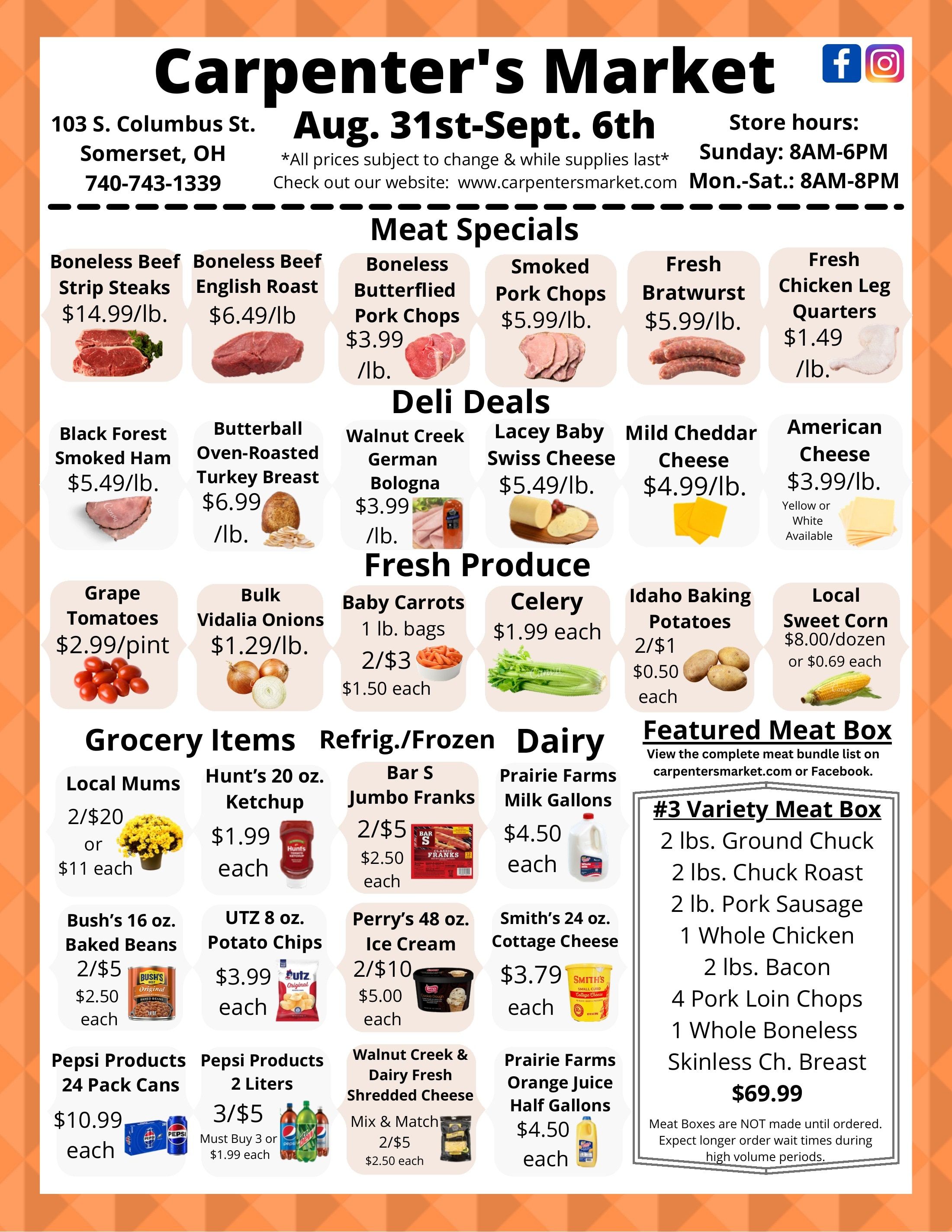 Carpenter's Market Weekly Ad August 31 - September 6, 2026