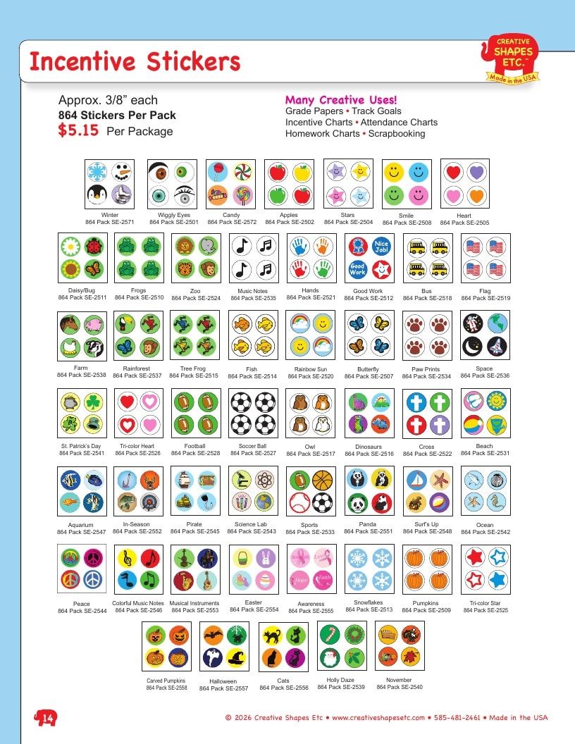 Creative Shapes Etc. Classroom Decorations Catalog Weekly Ad January 1 - December 31, 2026