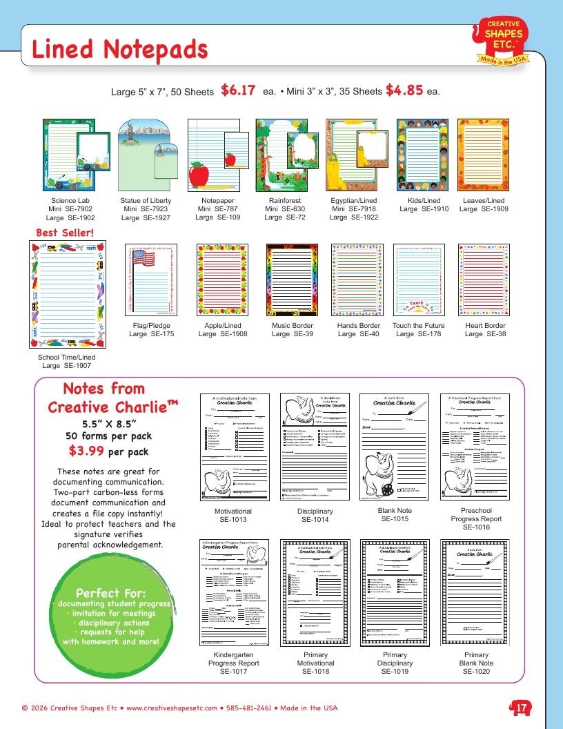 Creative Shapes Etc. Classroom Decorations Catalog Weekly Ad January 1 - December 31, 2026