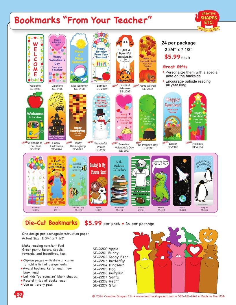 Creative Shapes Etc. Classroom Decorations Catalog Weekly Ad January 1 - December 31, 2026