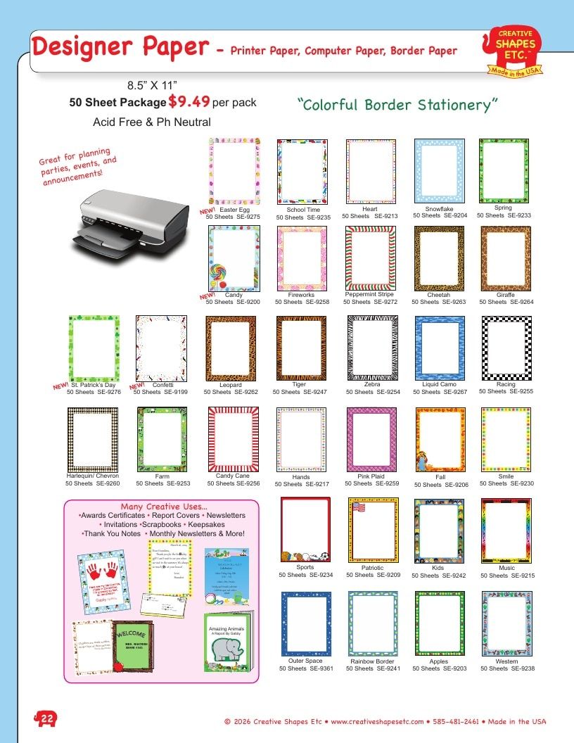 Creative Shapes Etc. Classroom Decorations Catalog Weekly Ad January 1 - December 31, 2026