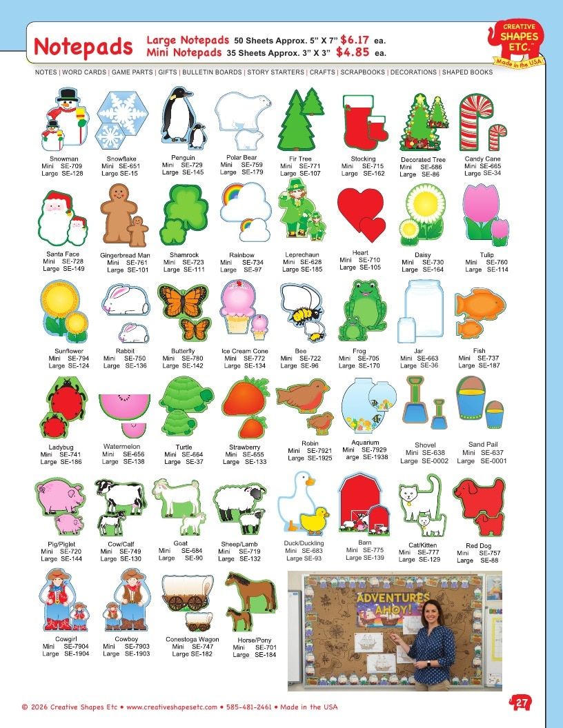 Creative Shapes Etc. Classroom Decorations Catalog Weekly Ad January 1 - December 31, 2026