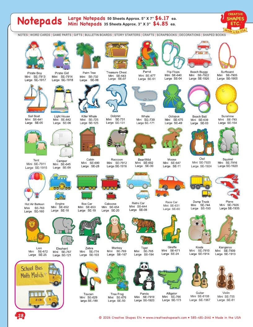 Creative Shapes Etc. Classroom Decorations Catalog Weekly Ad January 1 - December 31, 2026