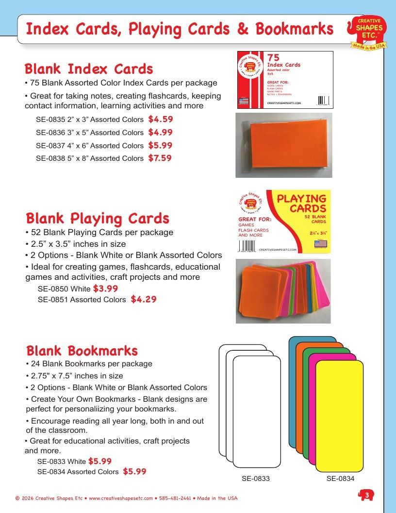 Creative Shapes Etc. Classroom Decorations Catalog Weekly Ad January 1 - December 31, 2026