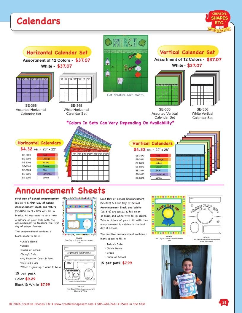 Creative Shapes Etc. Classroom Decorations Catalog Weekly Ad January 1 - December 31, 2026