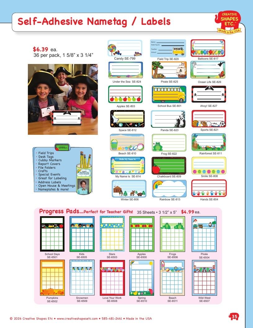 Creative Shapes Etc. Classroom Decorations Catalog Weekly Ad January 1 - December 31, 2026