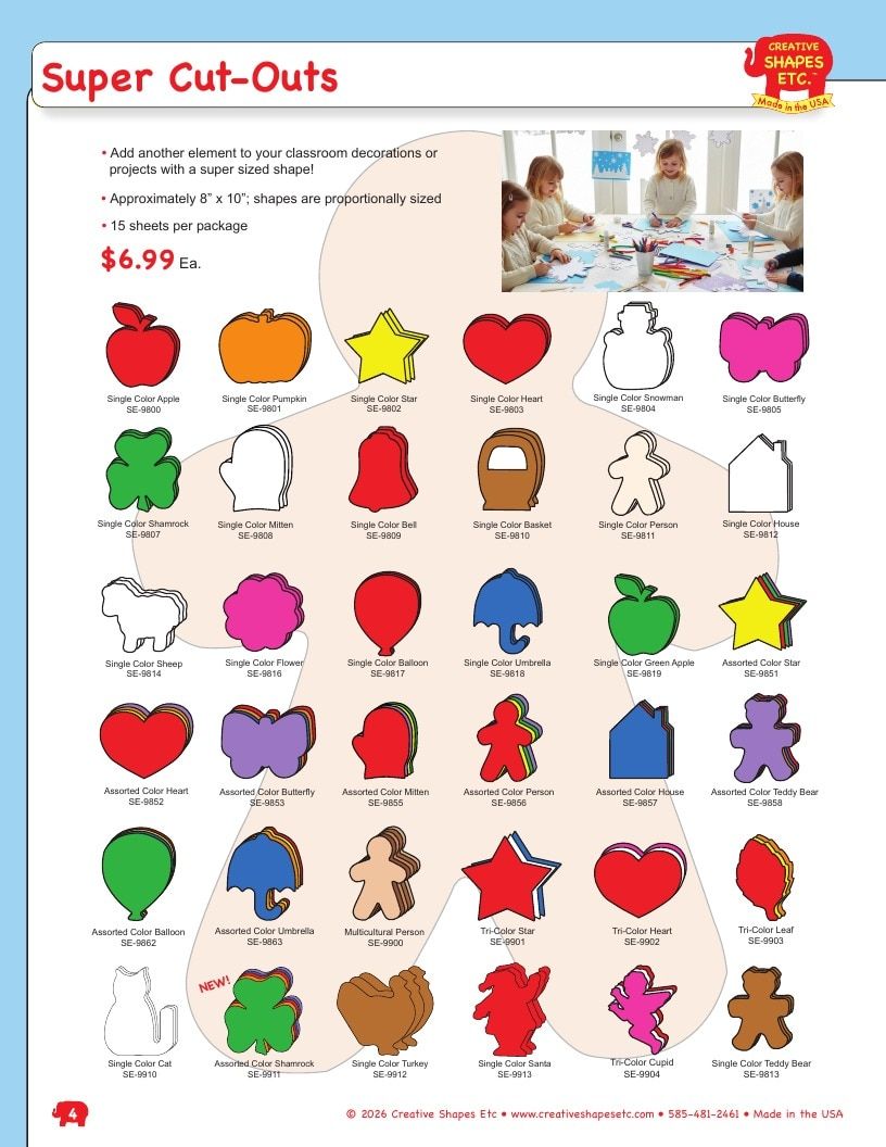 Creative Shapes Etc. Classroom Decorations Catalog Weekly Ad January 1 - December 31, 2026