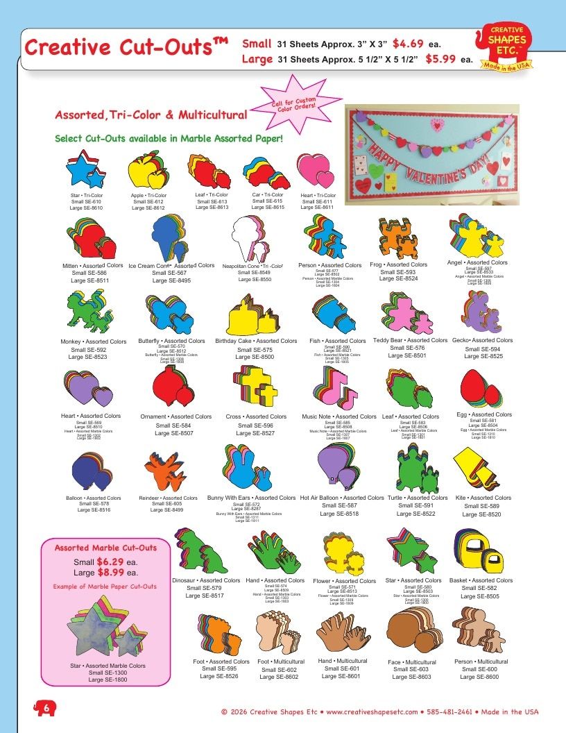 Creative Shapes Etc. Classroom Decorations Catalog Weekly Ad January 1 - December 31, 2026