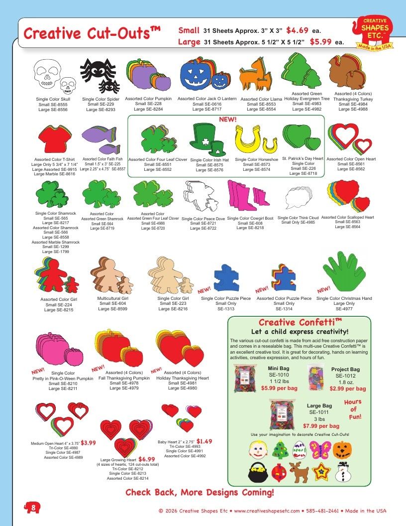 Creative Shapes Etc. Classroom Decorations Catalog Weekly Ad January 1 - December 31, 2026