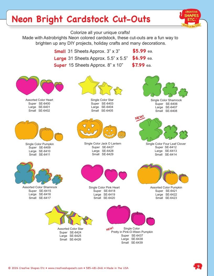 Creative Shapes Etc. Classroom Decorations Catalog Weekly Ad January 1 - December 31, 2026