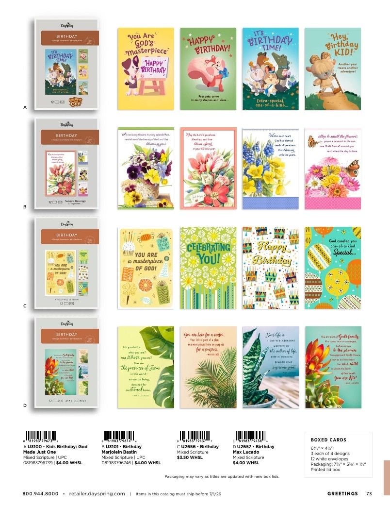 DaySpring Everyday Gifts and Greetings Catalog Weekly Ad January 1 - December 31, 2026