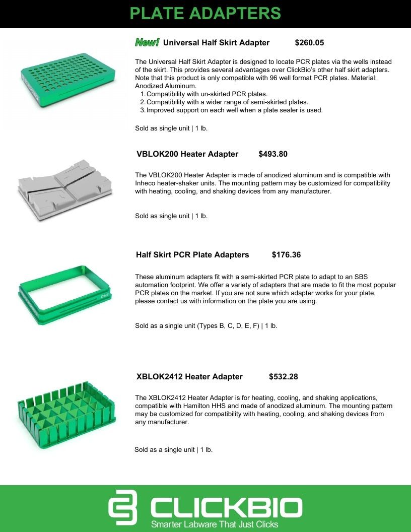 ClickBio Laboratory Products Catalog Weekly Ad January 1 - December 31, 2026