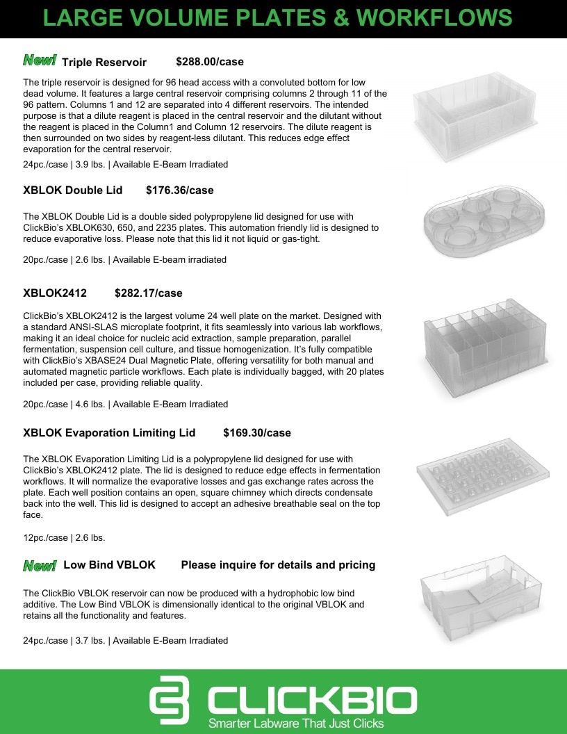 ClickBio Laboratory Products Catalog Weekly Ad January 1 - December 31, 2026