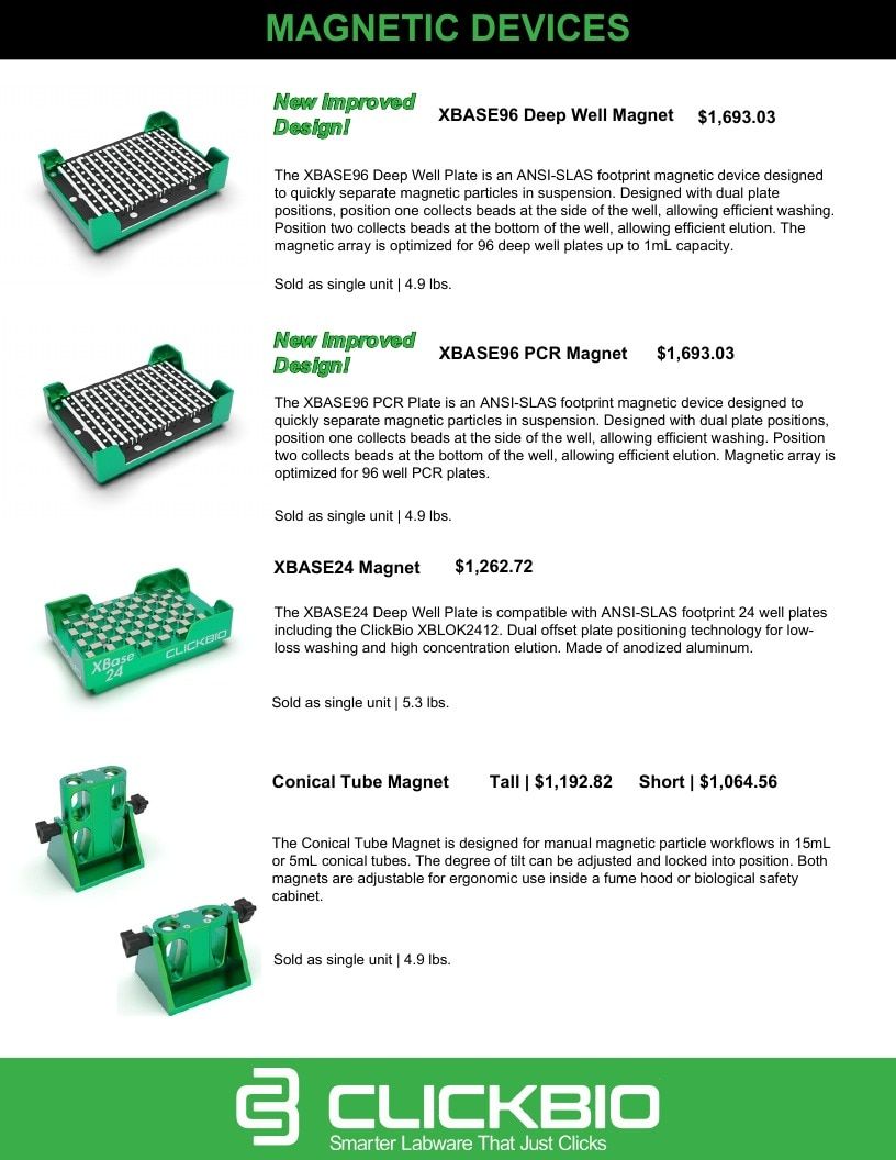 ClickBio Laboratory Products Catalog Weekly Ad January 1 - December 31, 2026