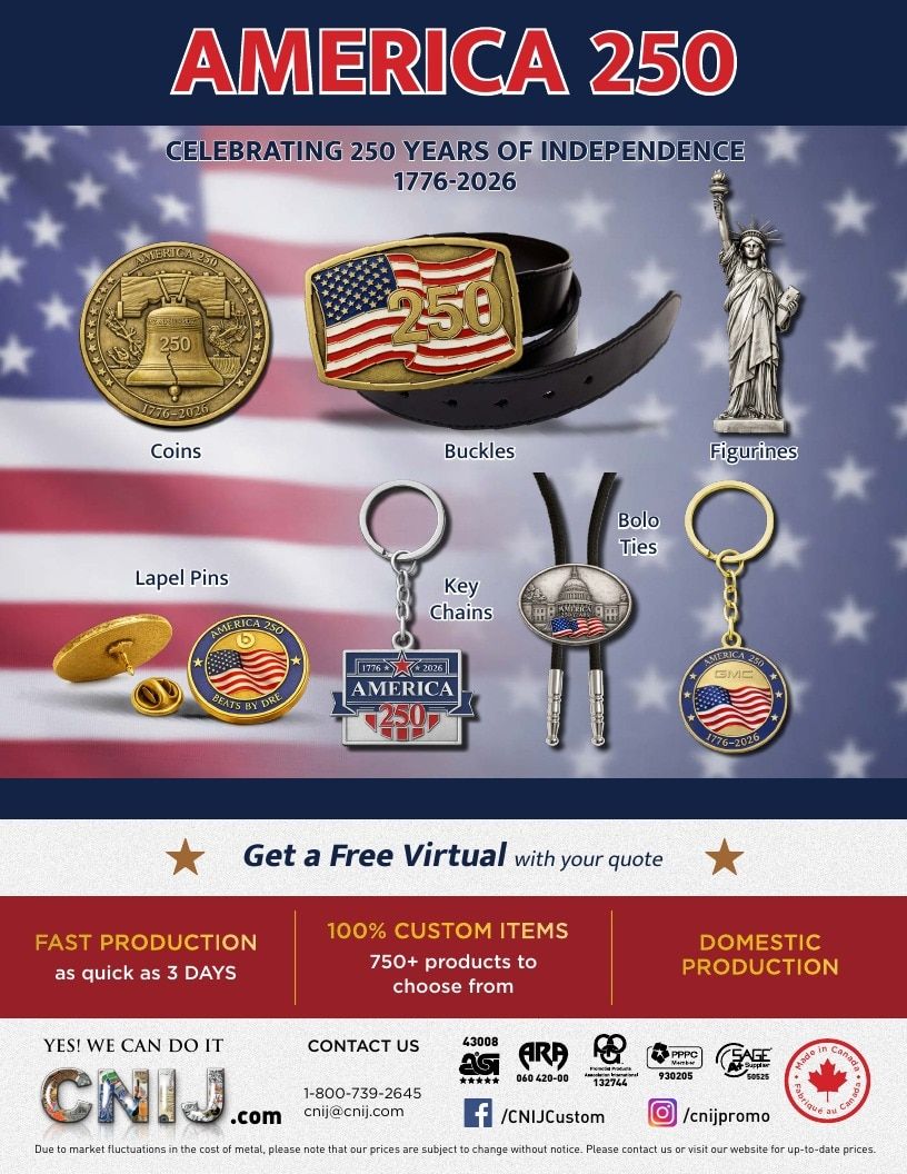 CNIJ America 250 Products Weekly Ad January 1 - December 31, 2026