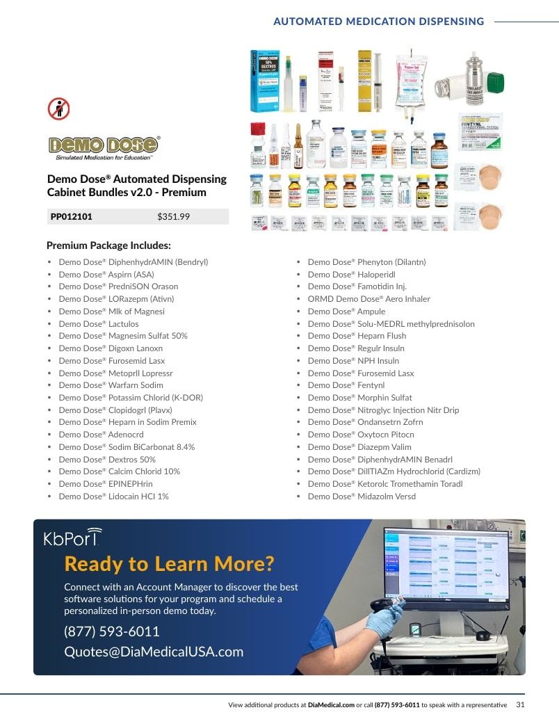 DiaMedical USA Healthcare Education Catalog Weekly Ad January 1 - December 31, 2026