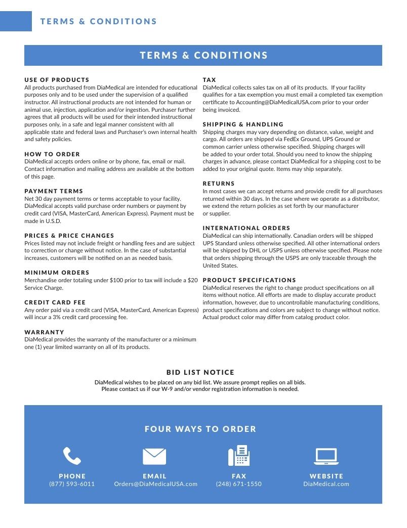 DiaMedical USA Healthcare Education Catalog Weekly Ad January 1 - December 31, 2026