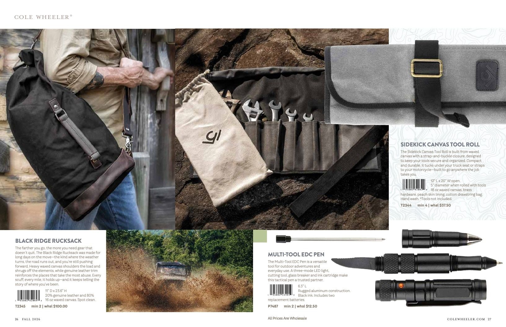 Cole Wheeler Fall Men's Accessories Catalog Weekly Ad January 1 - December 31, 2026