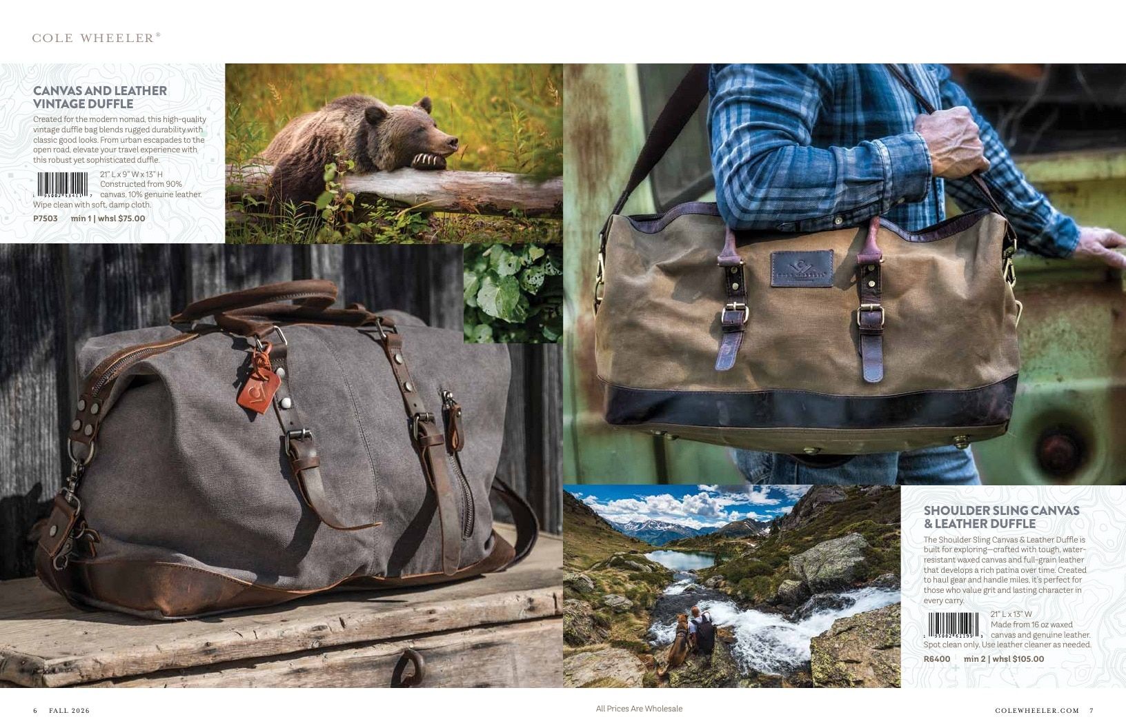 Cole Wheeler Fall Men's Accessories Catalog Weekly Ad January 1 - December 31, 2026