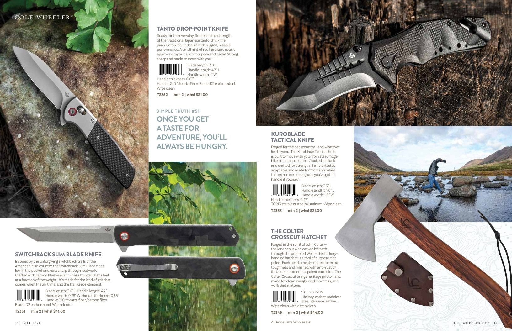 Cole Wheeler Fall Men's Accessories Catalog Weekly Ad January 1 - December 31, 2026